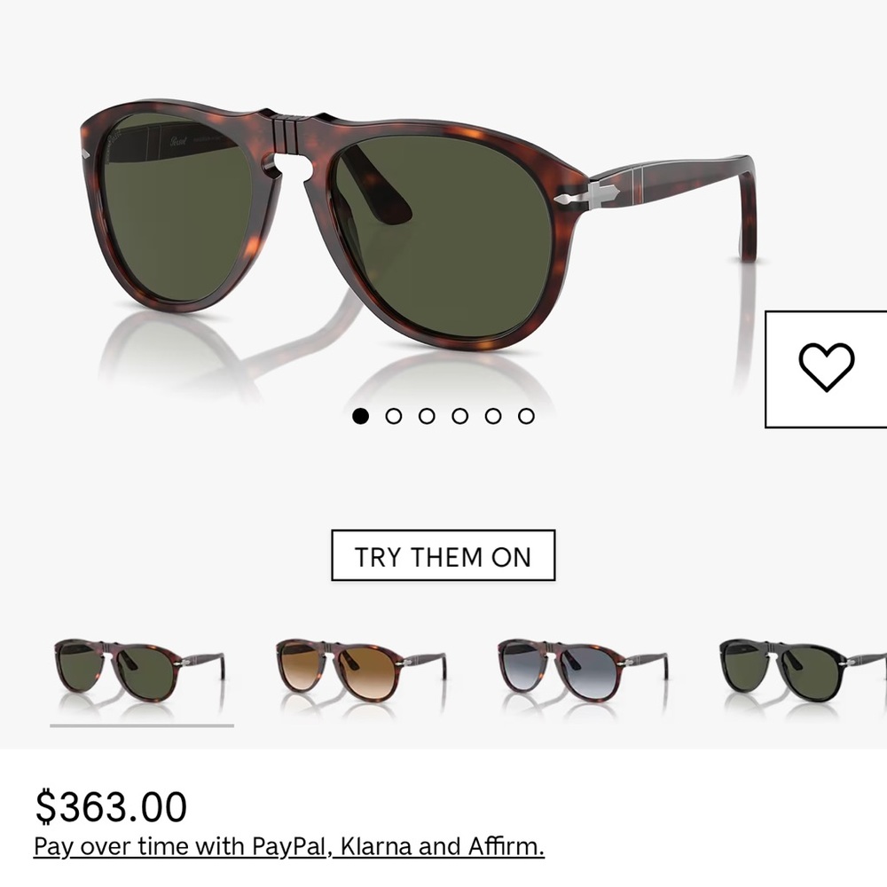 Persol Original Men’s Tortoise Shell Sunglasses